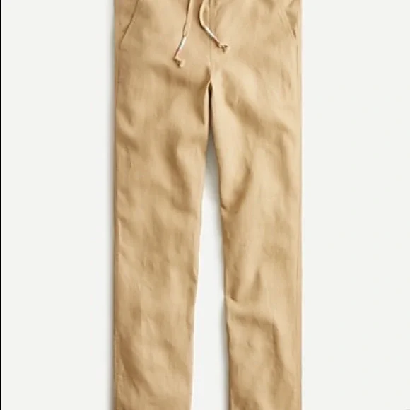 J. Crew tie waist seaside pants size L NWT - Picture 1 of 7